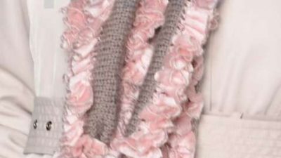 Anlatımlı Ponponlı Atkı